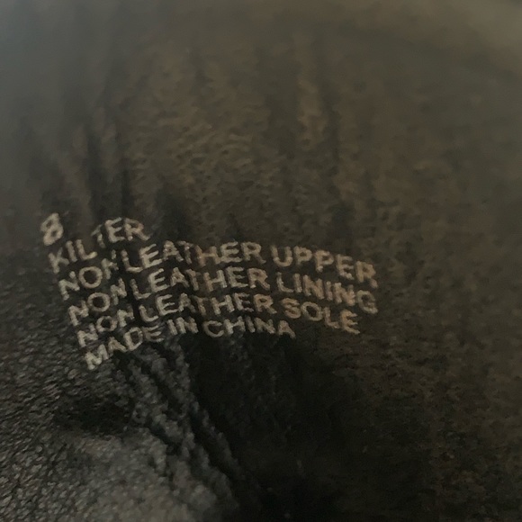 BETTS Black Ankle Boots 2 Buckles Zip-up 6.5 cm Heel Sz 8 Faux Patent & Laces - Picture 8 of 12